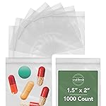 Seal Fresh Quart Resealable Plastic Bags 1000 Pack - Clear Reclosable 7 x 8 Inch Food Storage Bags with Zipper Seal for Freezer, Meal Prep, BPA Free