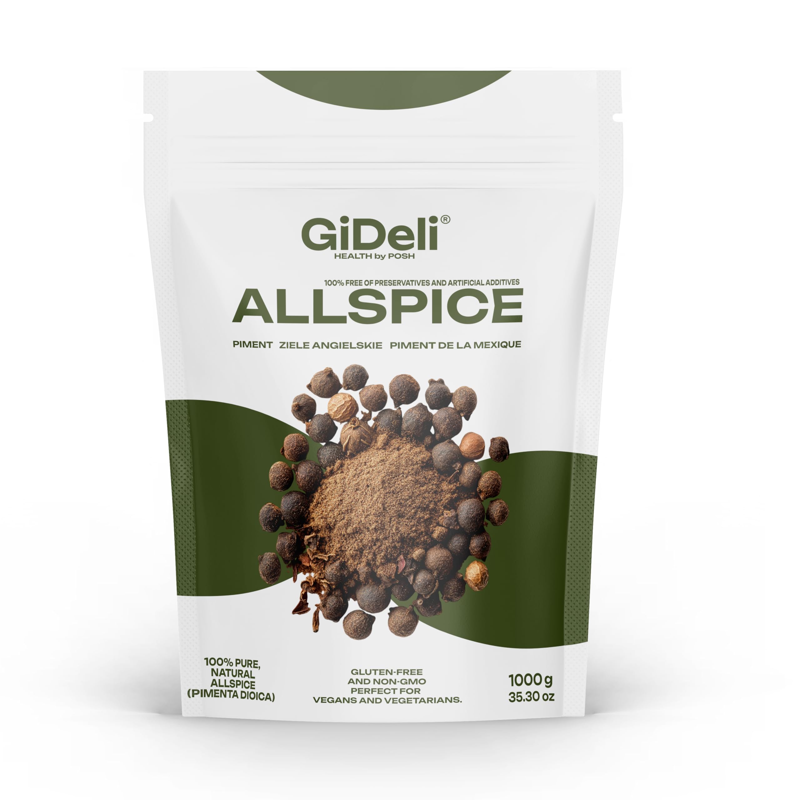 GiDeli Pimento intero 1 kg di spezie cereali di pimento