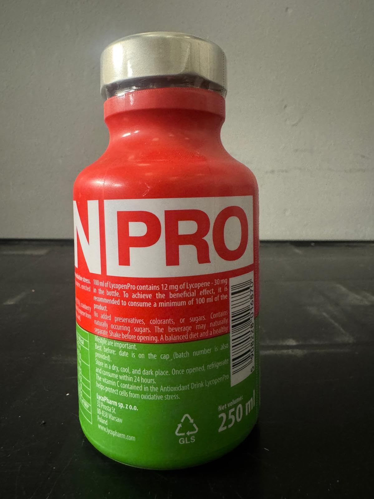 LycopenPRO Lycopin-Getränkeset 15x250 ml, 30 mg natürliches Lycopin in jeder Flasche…