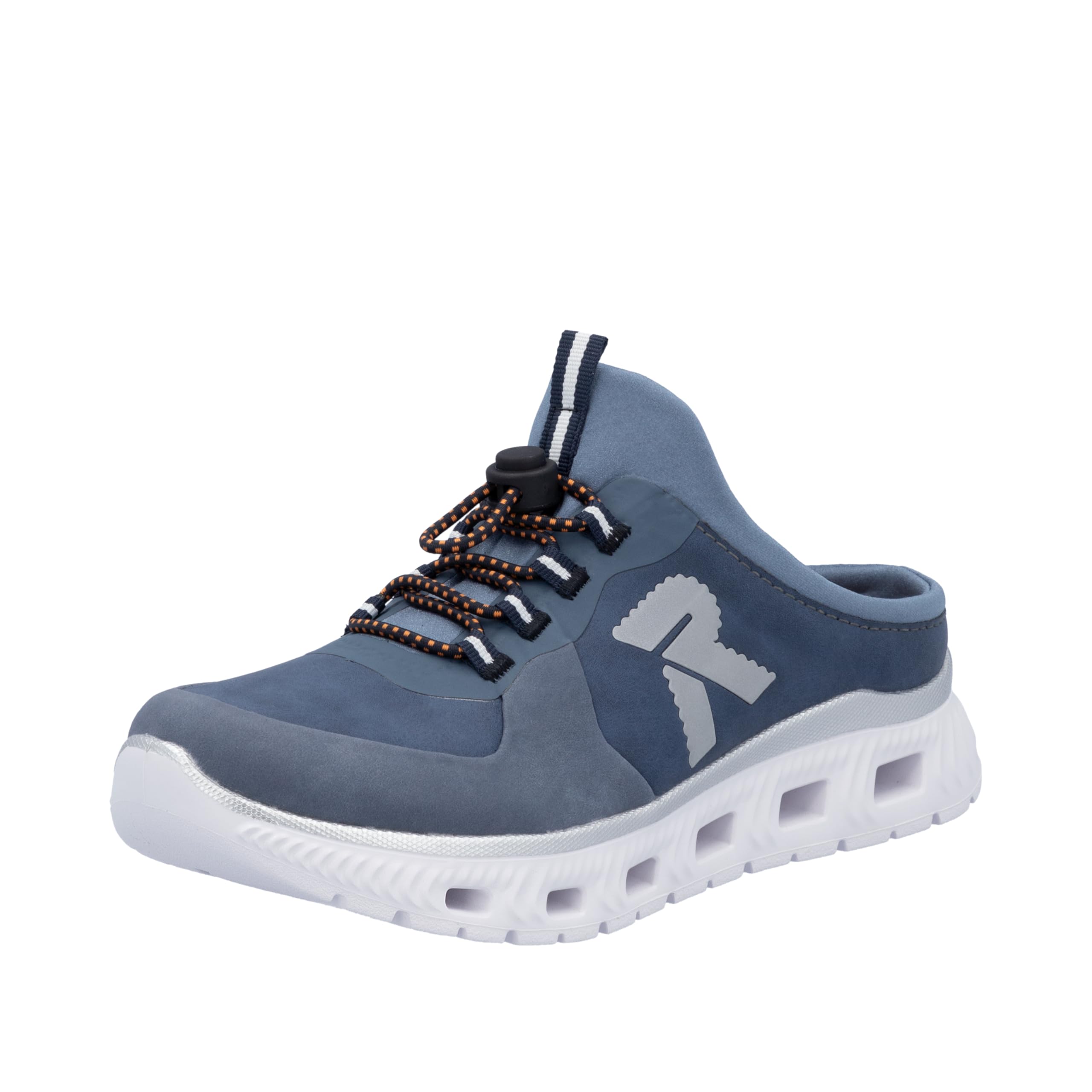 Rieker M6069-10 Damen Pantolette Textil/Synthetik blau blau