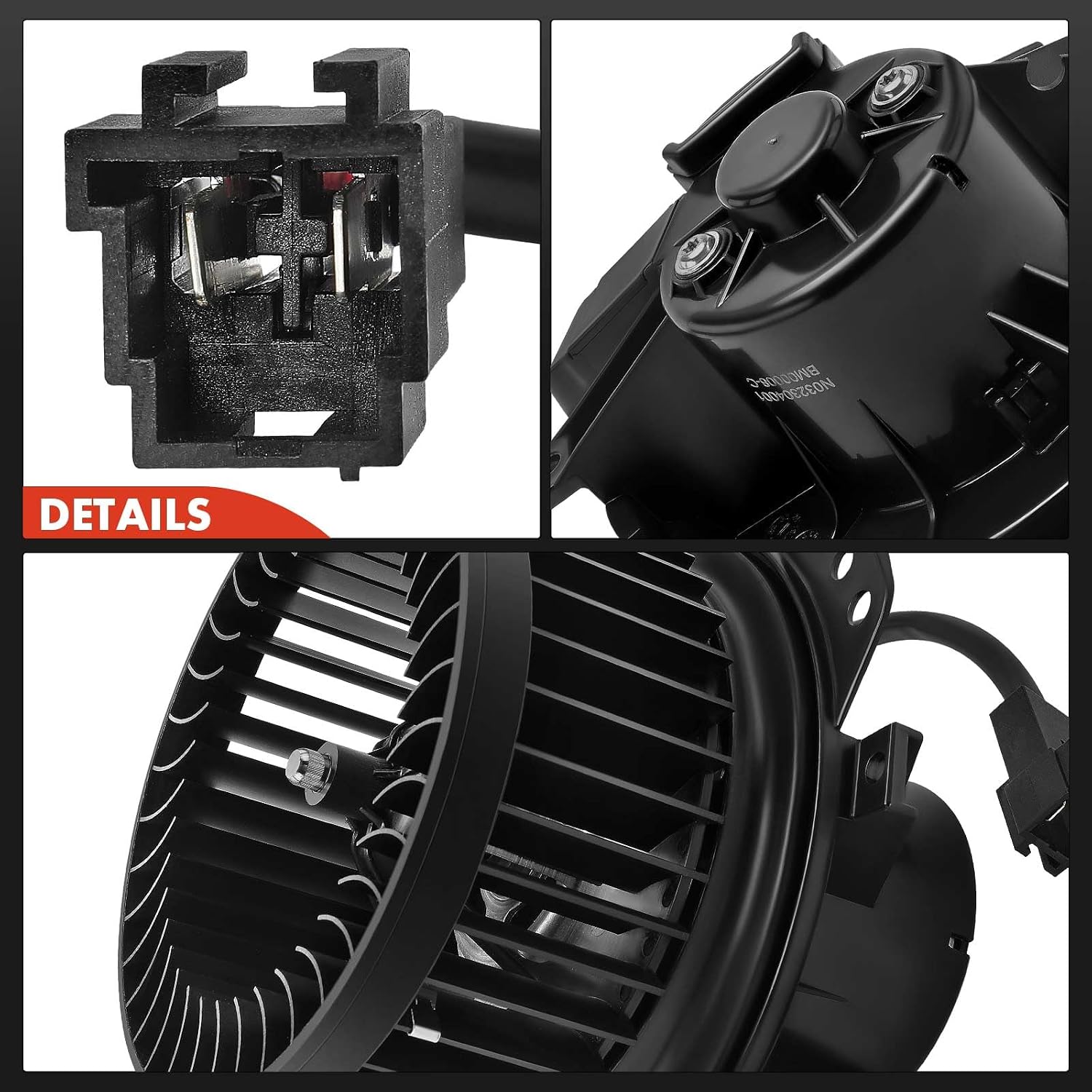 A-Premium Front HVAC Heater Blower Motor Compatible with Dodge Dakota 2004, Neon 1995-1999 & Plymouth Neon 1995-1999, Prowler 1999, Prowler 1997, with Fan Cage