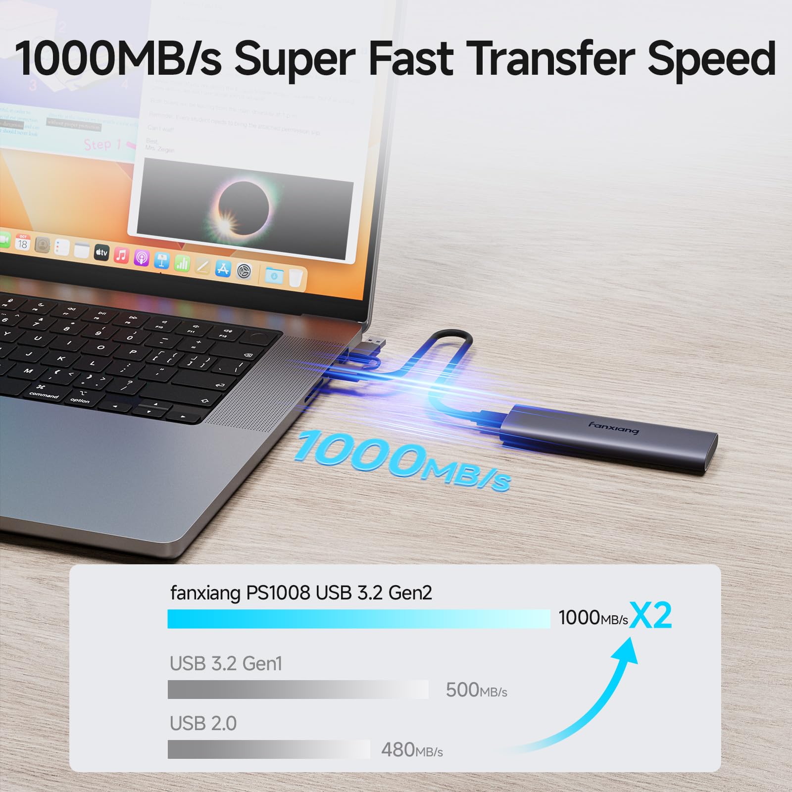 Amazon | fanxiang 1TB 外付けSSD - ポータブル SSD 外付けソリッド