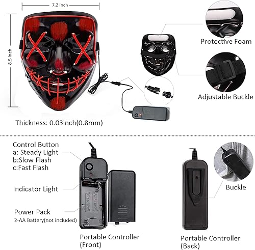 Miniatura 4 de LAMZZP Halloween Mask Halloween Michael Myers Mask,Scary Halloween Masks Costume