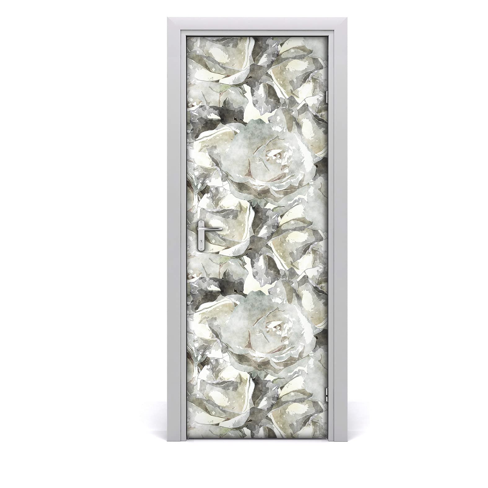 Vinilo para puerta Rosas de jardín 85x200 cm autoadhesivo e impermeable