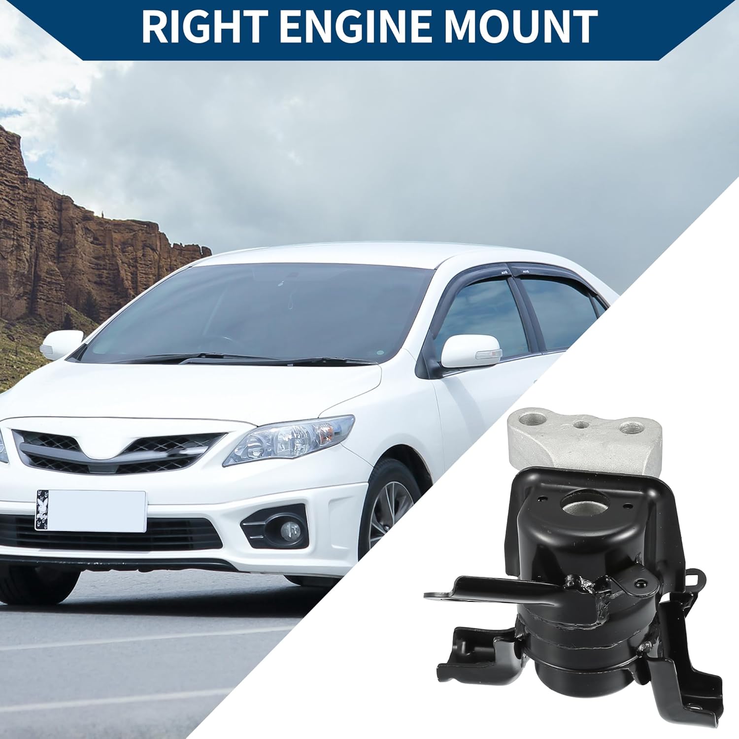 No.123050T050 Engine Motor Mount for Toyota Corolla 1.8L 2009-2013 / Right Right Engine Mounting/Vibration Isolation / 1 Pcs
