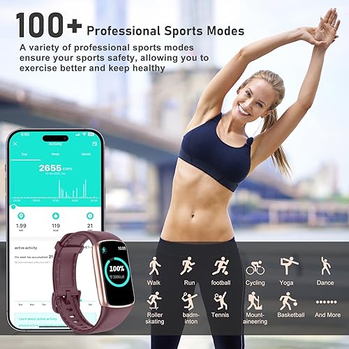 Miniatura 2 de Fitness Tracker with 247 Heart Rate, Blood Oxygen, Sleep Tracker, 1.47''Waterproof Fitness Watch, Activity Tracker with Step Tracker for Women Men