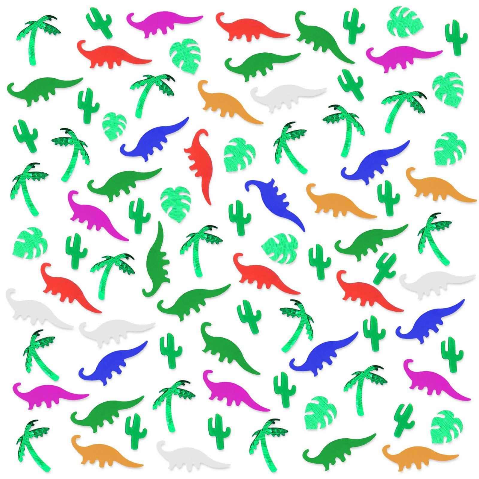 Tvsvkwe Color 60G Confetti, Creative Sprink Confetti, Dinosaur Cactus Leaves Coconut, Dining Table Decoration, Children's Birthday Party Decoration.