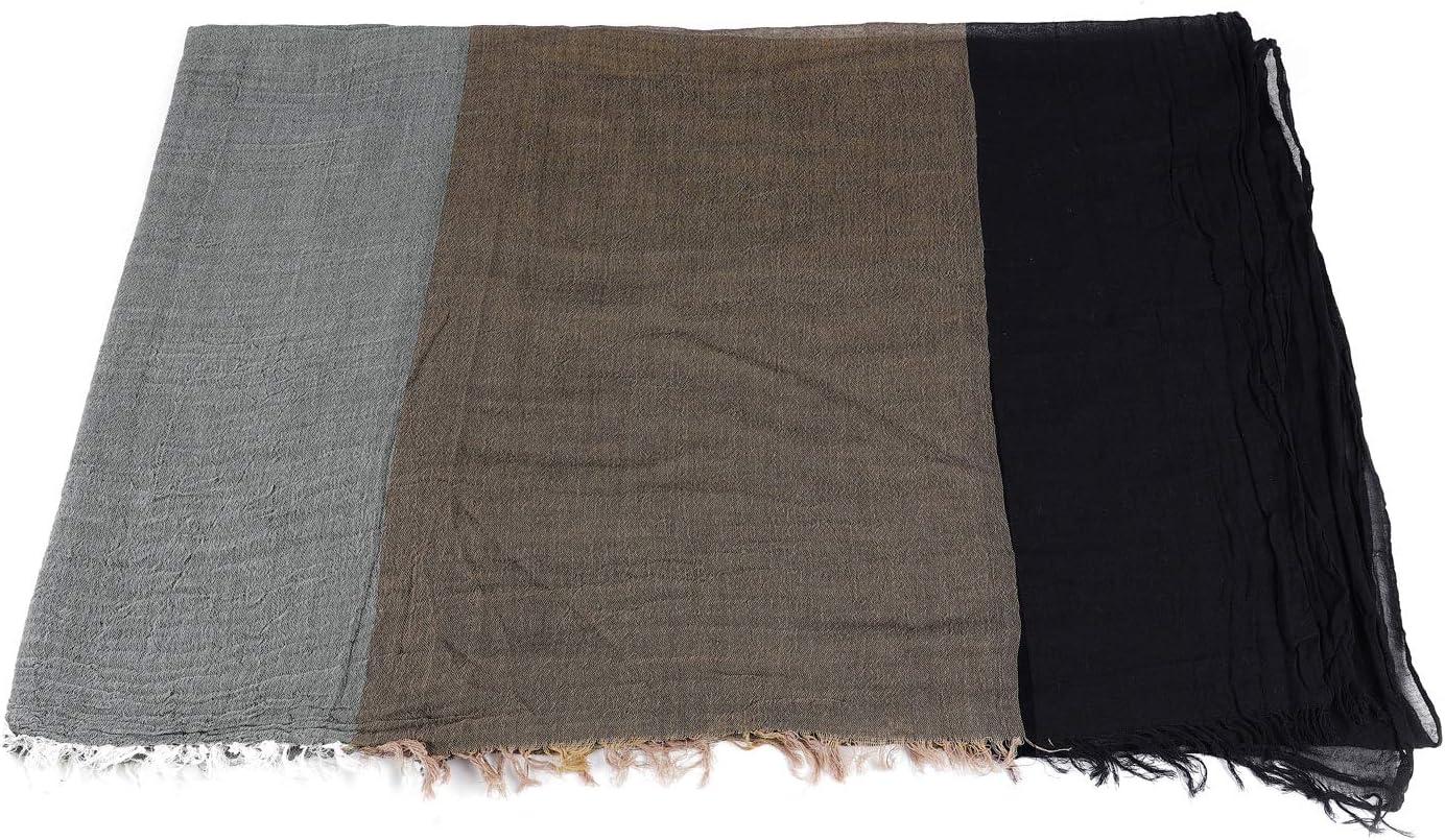 GERINLY Color Block Winter Scarf for Men Long Neck Wraps Shawl Urbanstyle Scarf Gift for Men - Image 6