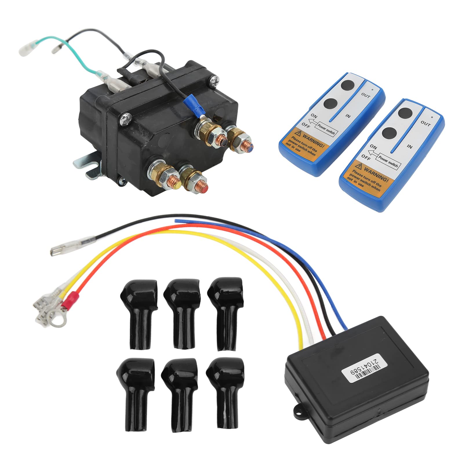 SIXRUN Przekaźnik do Wciągarki Elektrycznej, 12V 250A Solenoid do ATV UTV