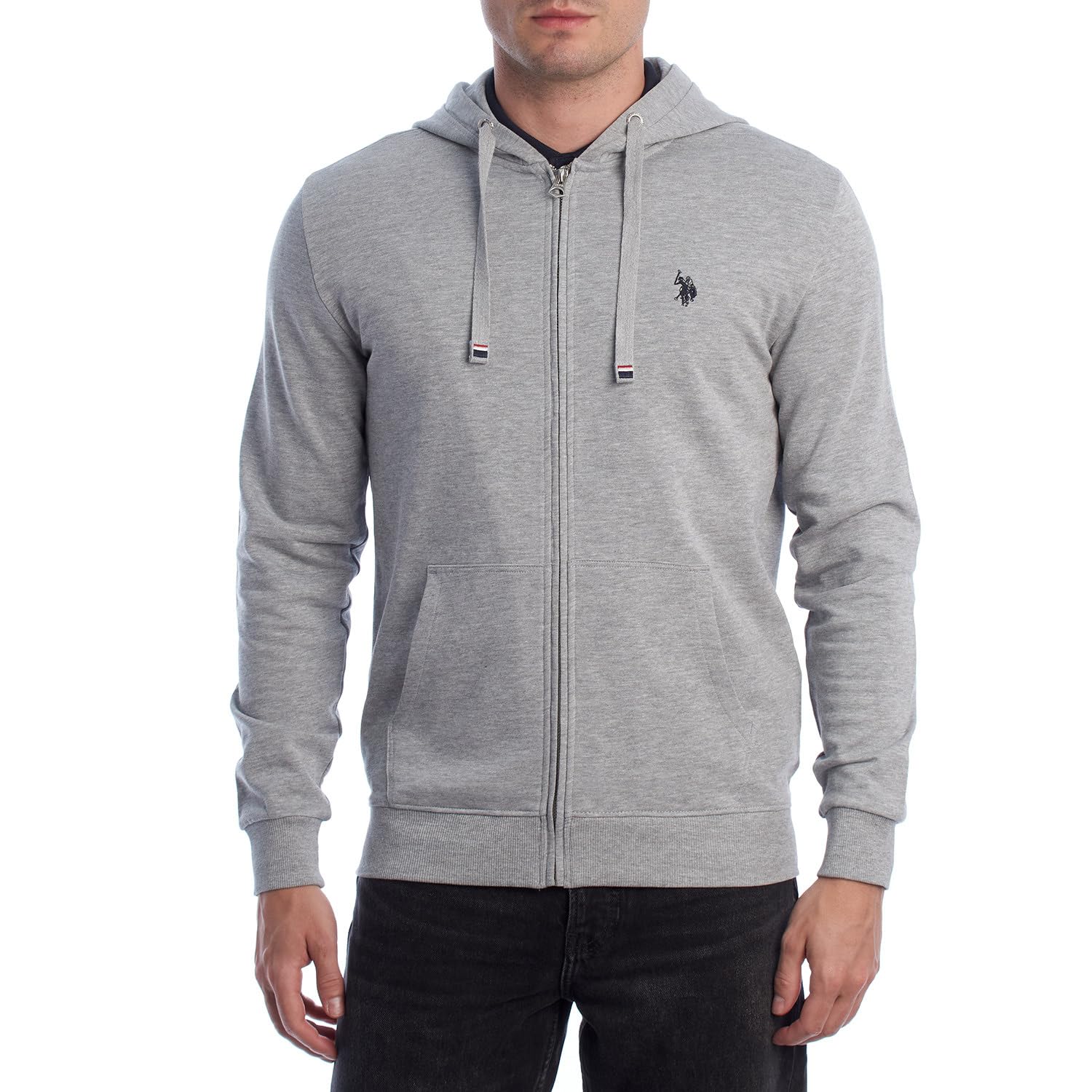 U.S. POLO ASSN. Męska bluza z kapturem rozpinana US41162009