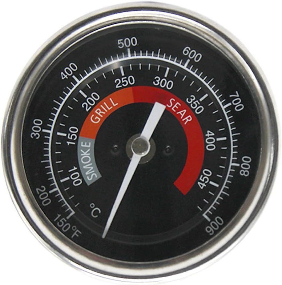 BBQ Grill Thermometer Gauge Waterproof Large Face for Kamado Joe