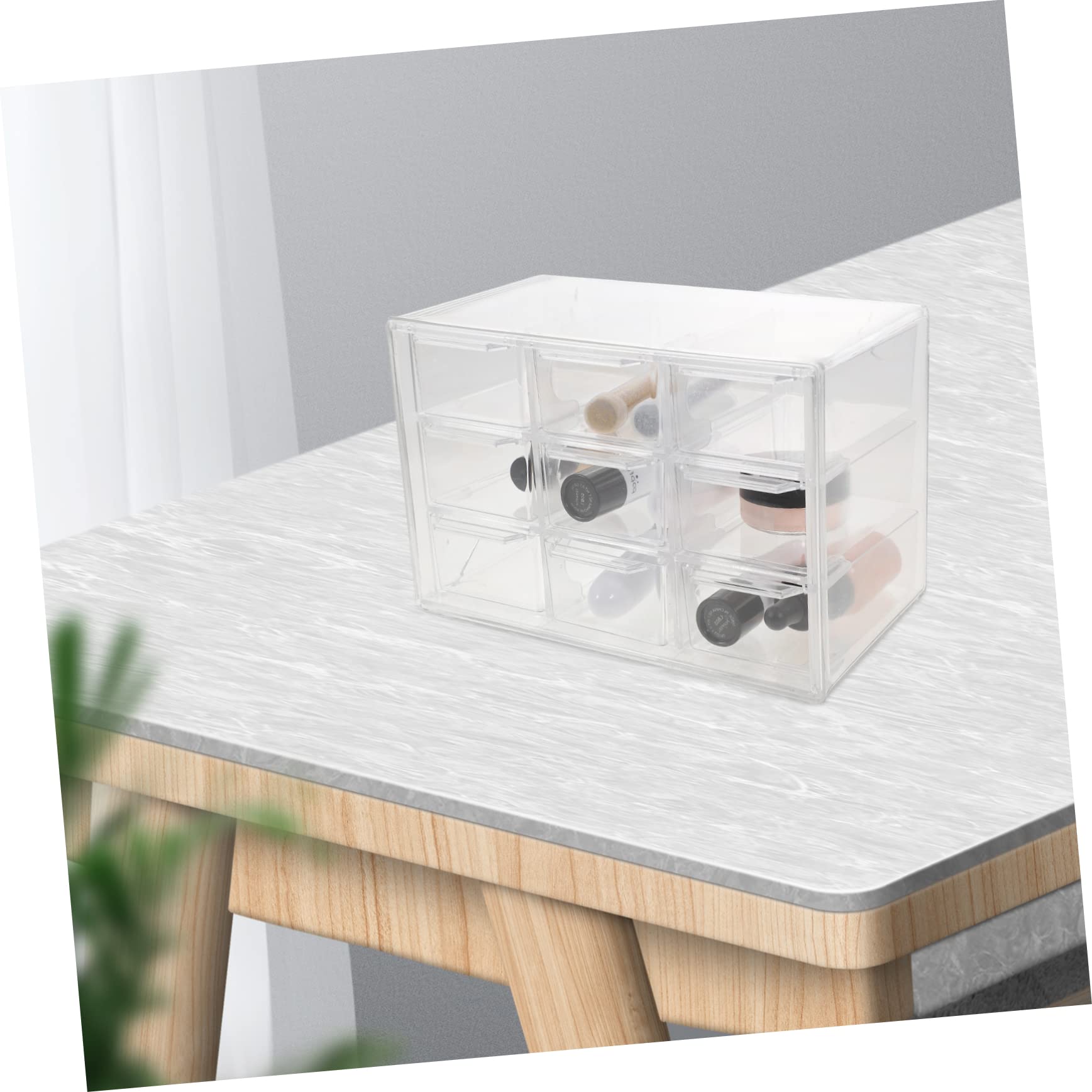 Scatola trasparente cassetto scatola cassetti estraibili mini organizer custodia porta pennelli trucco gioielli forniture per cucire cassetti organizer per gioielli multifunzione ufficio scaffale
