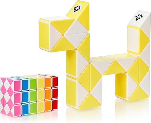 CUBIDI Magic Snake - Juguete antiestrés para niños - Juguetes de viaje perfectos para niños de 4 a 8 años - Gran regalo para cumpleaños de niños y