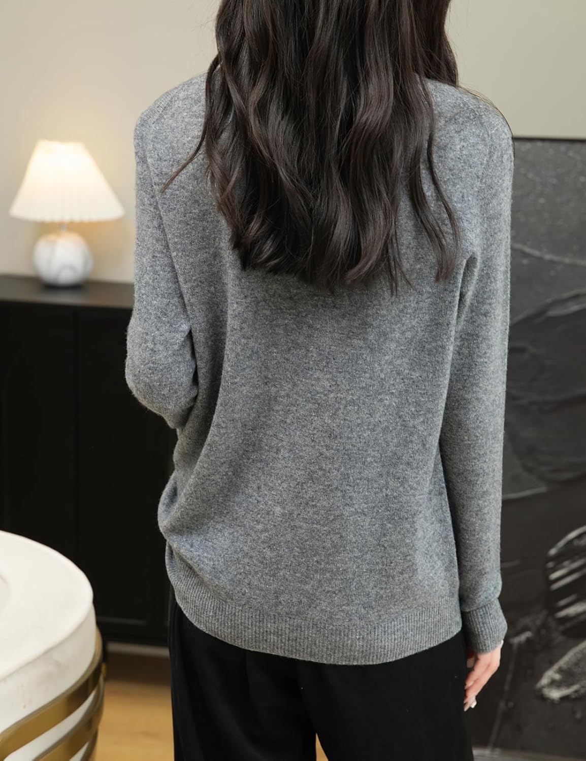 Chanyarn Women's 100% Merino Wool 2025 Fall Winter First-Line Ready to Wear Long Sleeve Seamless Knit Crewneck Sweater - Image 6