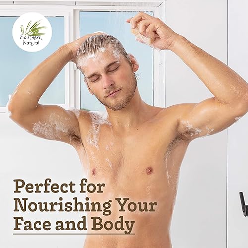 Miniatura 6 de Southern Natural Barra de jabón de leche de cabra  Lavanda, leche de avena y miel, romero y menta  Hecho a mano para pieles secas y sensibles  Jabón