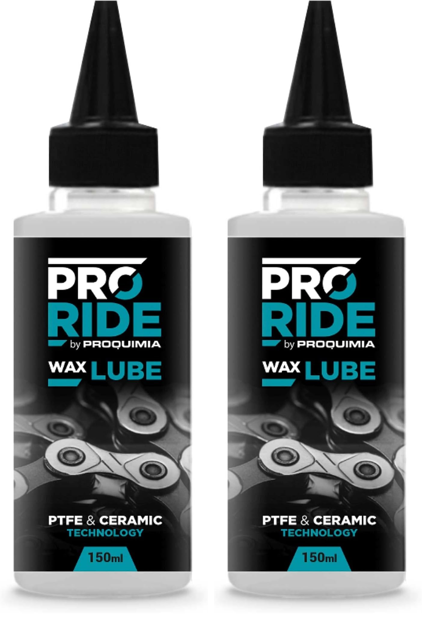 Wet Lube - Lubricante cadena bicicleta - Lubricante humedo con PTFE - Antidesgaste, antifricción, antioxidante - 150 ml, Verdoso (Paquete de 2)