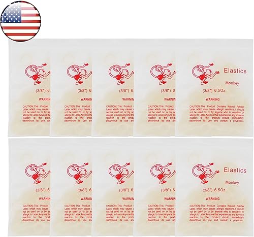 Miniatura 2 de 10 bolsas1000 unidades de varios tamaños bandas de goma ortodóntica ortodoncia elástico suministro de ortodoncia (38 pulgadas 6.5 onzas)