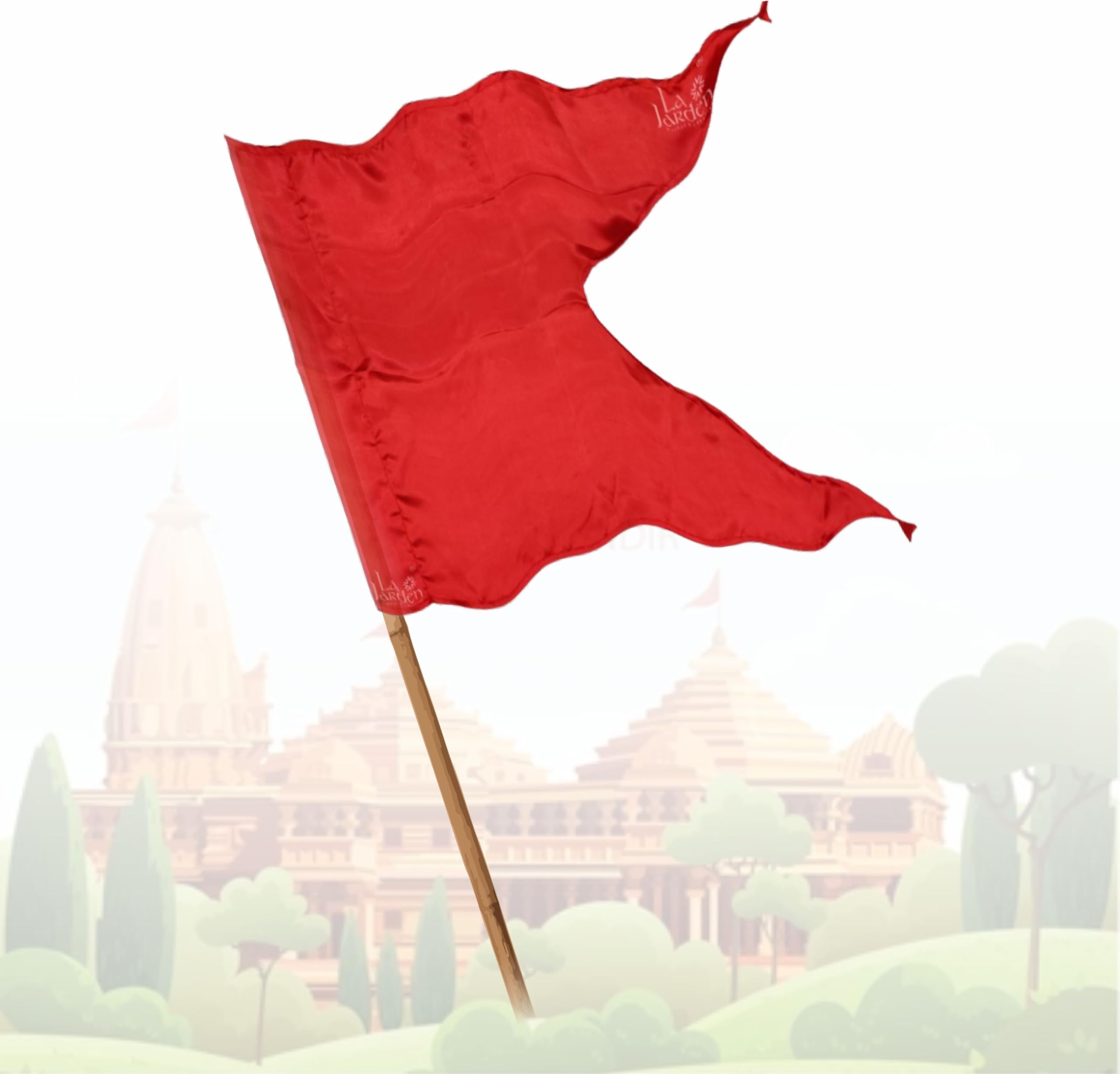 La Jarden Non Printed Blank Silky Satin Fabric In Dark RED Color Flag for Yoga, Meditation, Om Shanti Bhawan, Bhagwa Dhwaj for Temple, Durga mandir, House & Religious Purpose 1nos, 40x31 inches (B0C3DNRNTS) Amazon Price History, Amazon Price Tracker