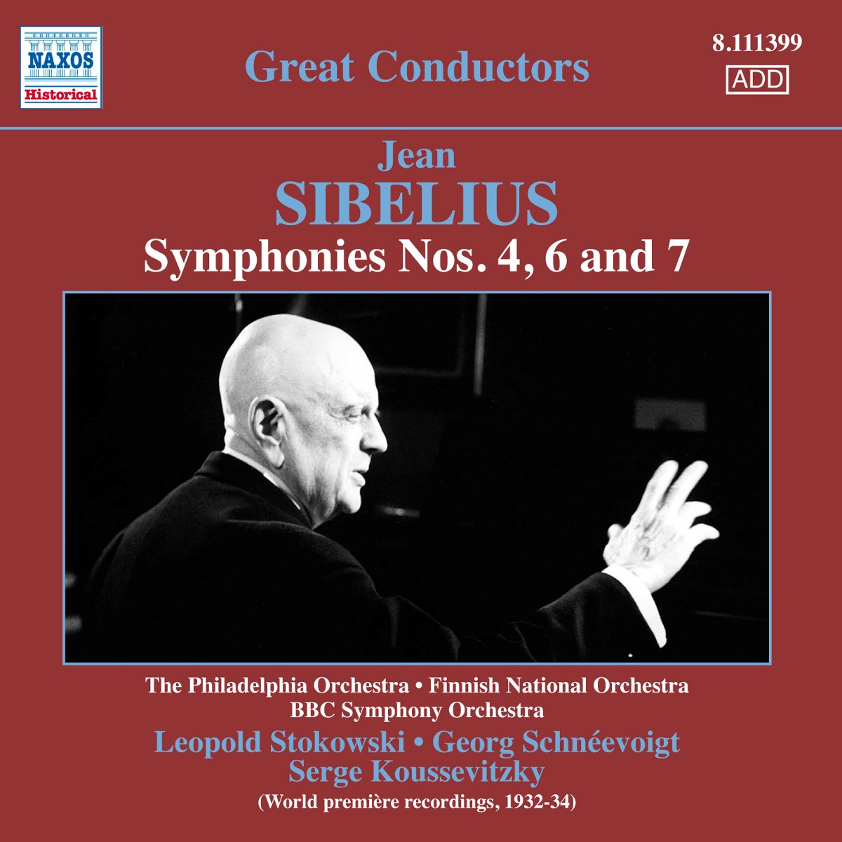 Sibelius: Symphonies Nos 4, 6 7