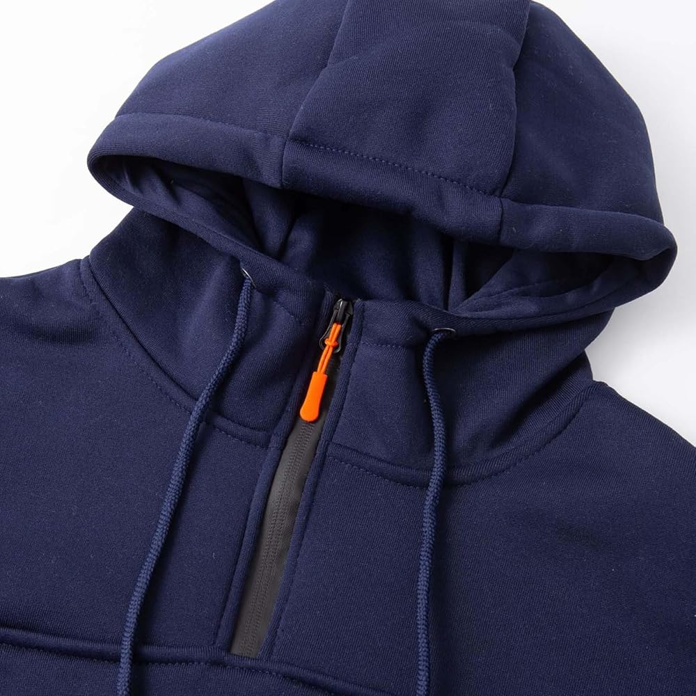 Felpa Con Cappuccio Uomo Capricorno – Grigio Scuro Mélange, Taglia XXL, Ricamo Montagna E Stambecco