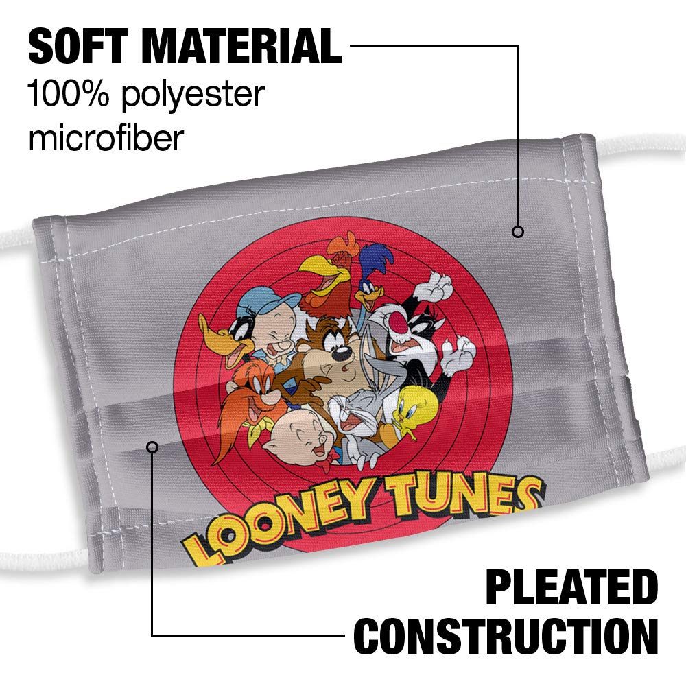 Popfunk Looney Tunes Kids Group 1-Ply Reusable Face Mask Covering