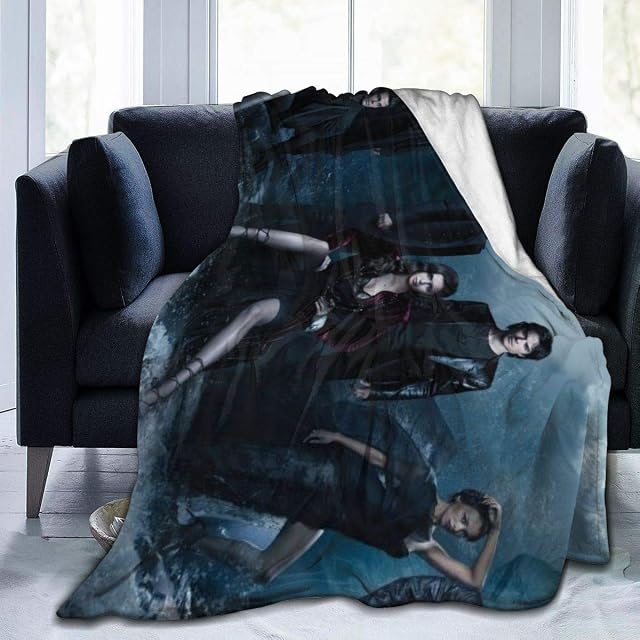 FASHIONDIY Vampire Diaries Ultra Soft Fleece Throw Blanket Cozy Warm Plush Throw Blanket Sofa Bed Couch 60"x50"