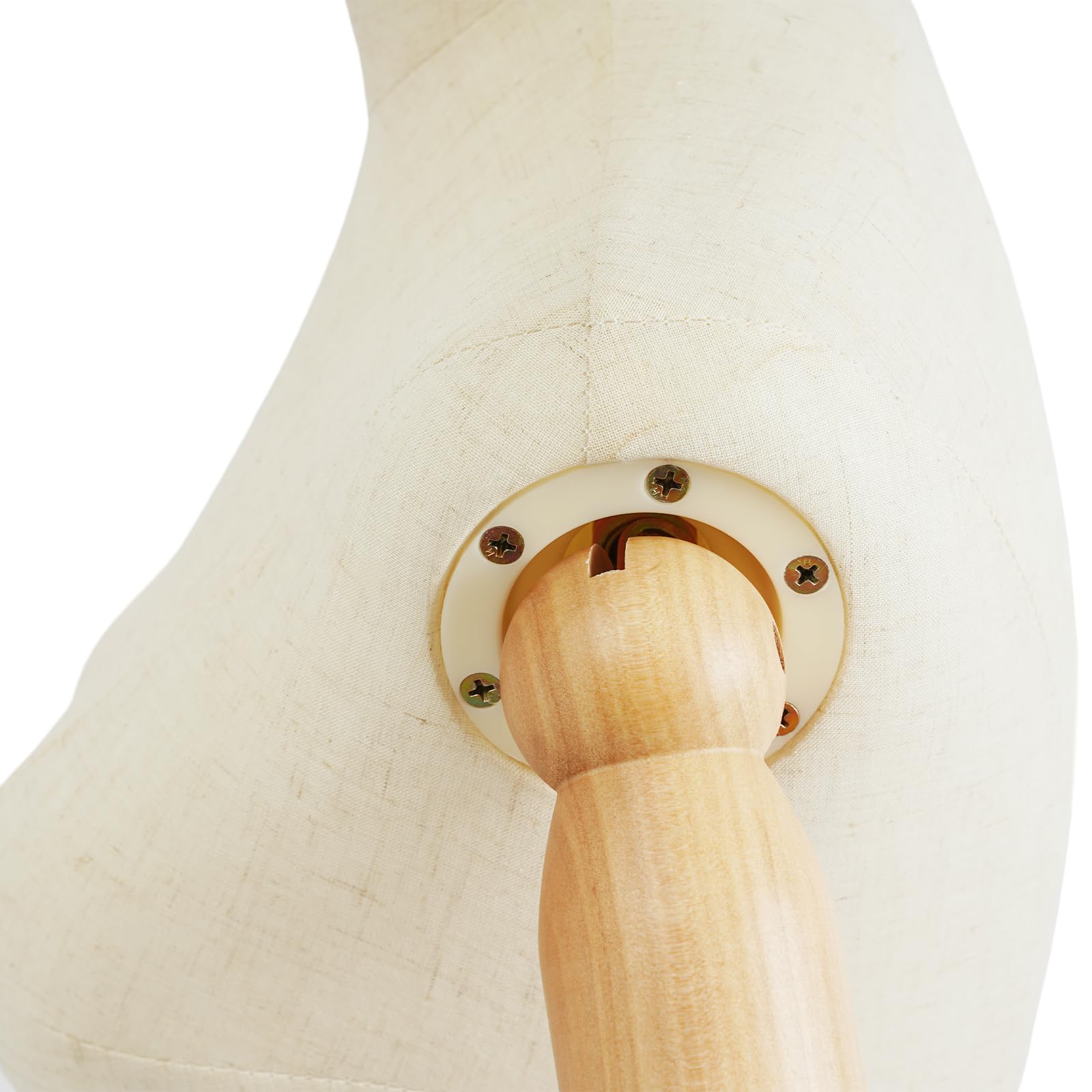 Manichino femminile display manichino corpo regolabile in altezza con braccia flessibili (oro, 157-215 cm)