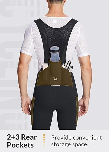 Miniatura 3 de BALEAF Pantalones de ciclismo de invierno para hombre, con acolchado 4D, térmicas, resistentes al agua, para ciclismo, para clima frío, bolsillos