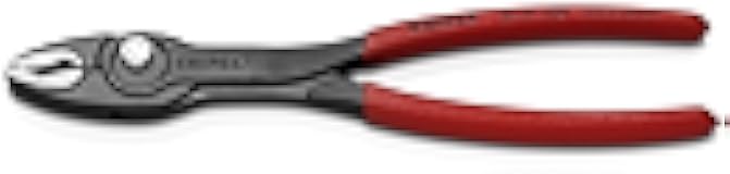 Knipex TwinGrip Adjustable Front Grip Pliers Black Heavy Duty Non-Slip Plastic Coated 200mm 82 01 200 SB