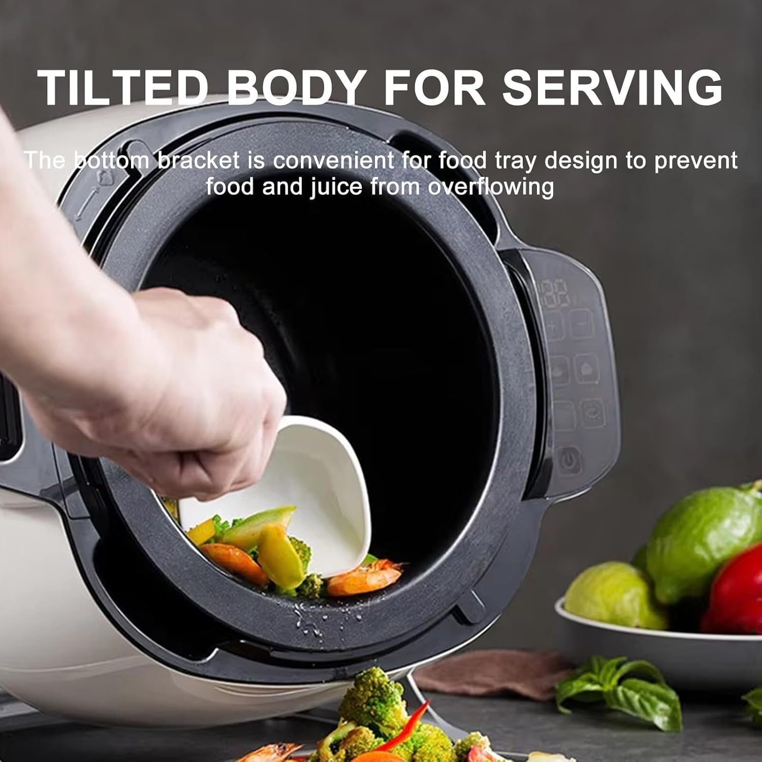 6L Commercial Automatic Stir Frying Pot, Stir Frying Machine with 360° Rotating and All-Round Heating, Electric Cooking Machine,2/2kw