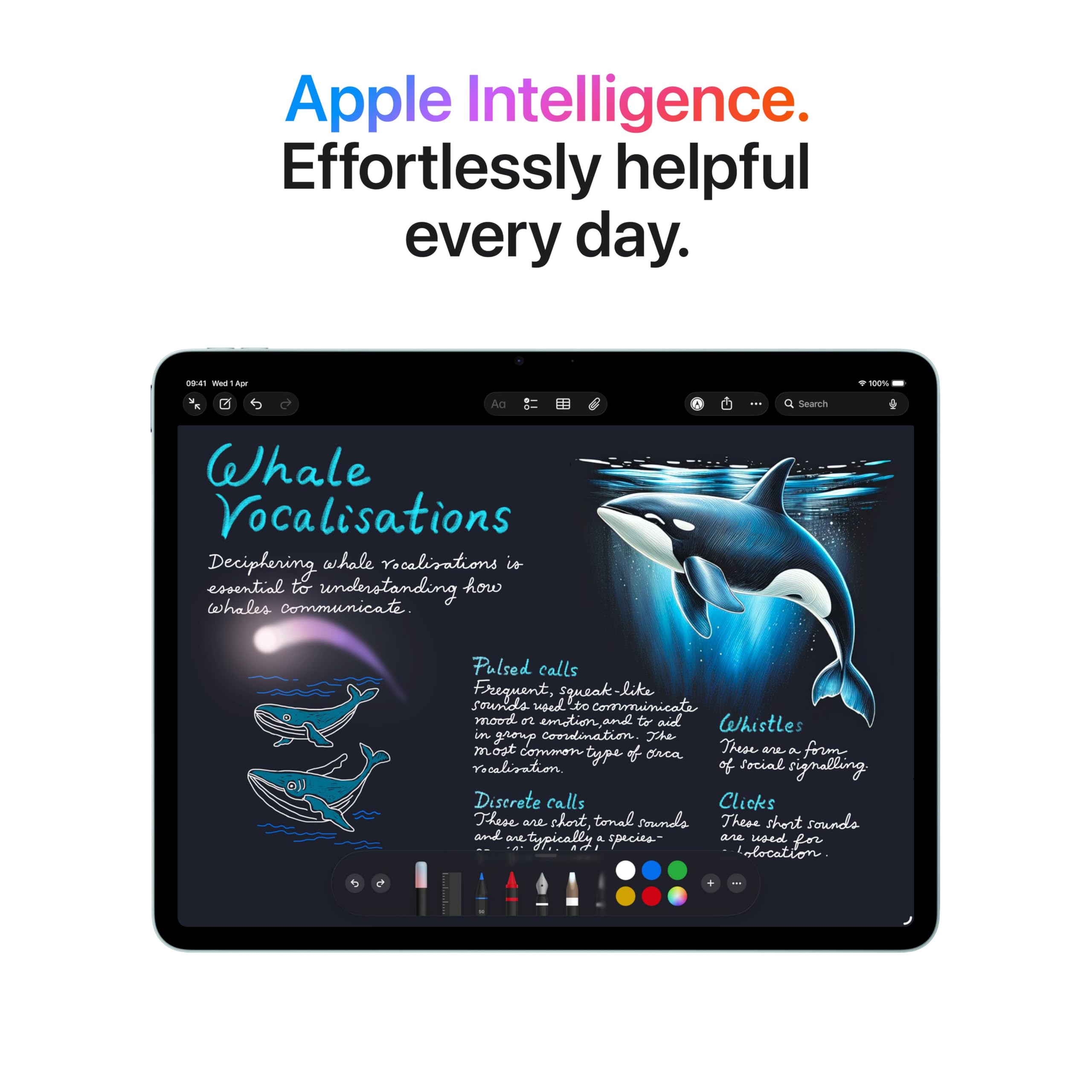 Apple iPad Air 11-inch (M4): Liquid Retina Display, 128GB, 12MP Front/Back Camera, Wi-Fi 7 with Apple N1, Touch ID, All-Day Battery Life — Space Grey — view 4