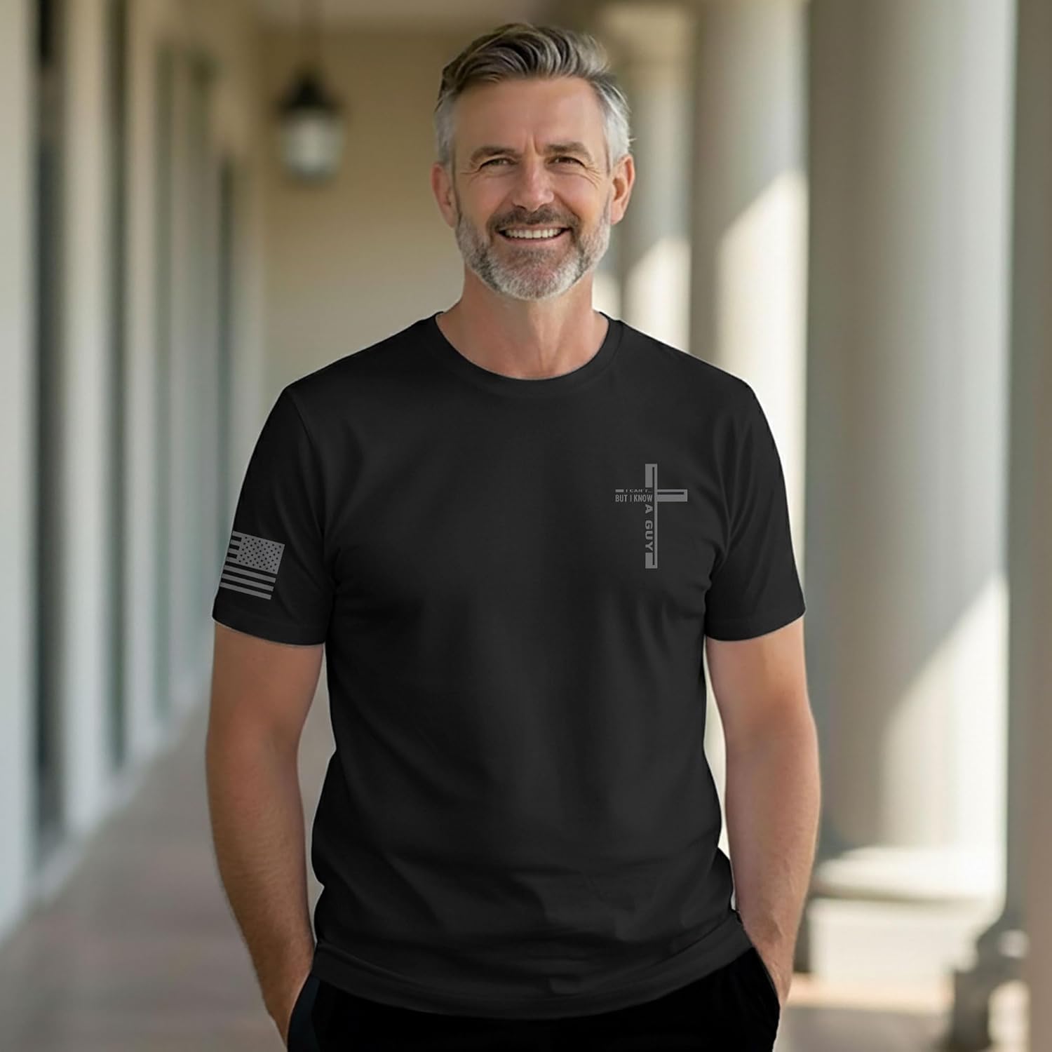 I Can't But I Know A Guy Shirt, Cross Shirt, Faith Shirts for Men, Christian Shirts for Men, Jesus Tshirt