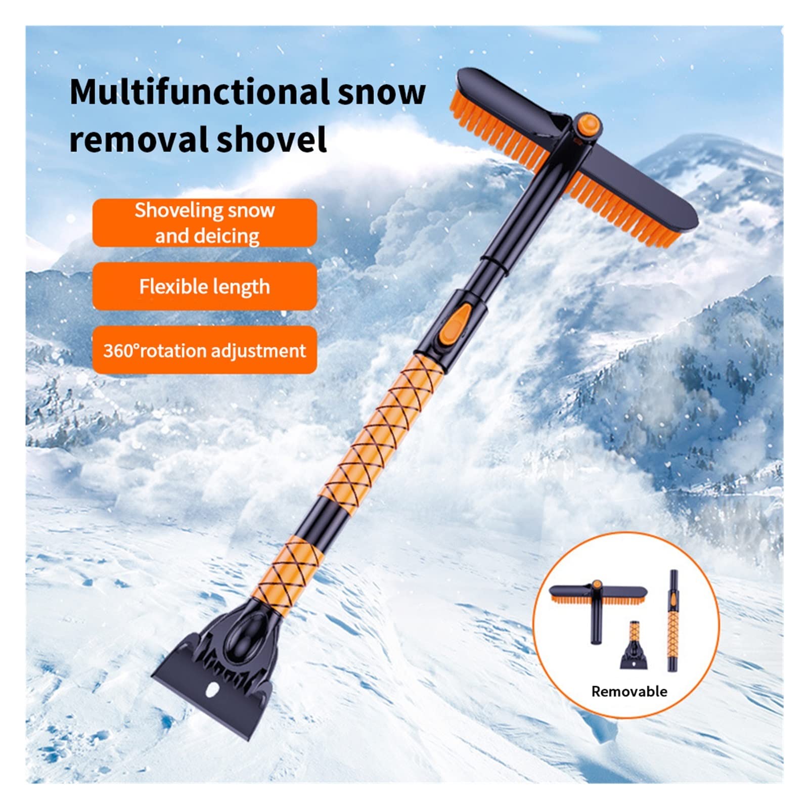 Verre Hiver déglaçant Brosse rétractable Pelle Voiture Neige Verre décapant Outil de Nettoyage Accessoires de Lavage