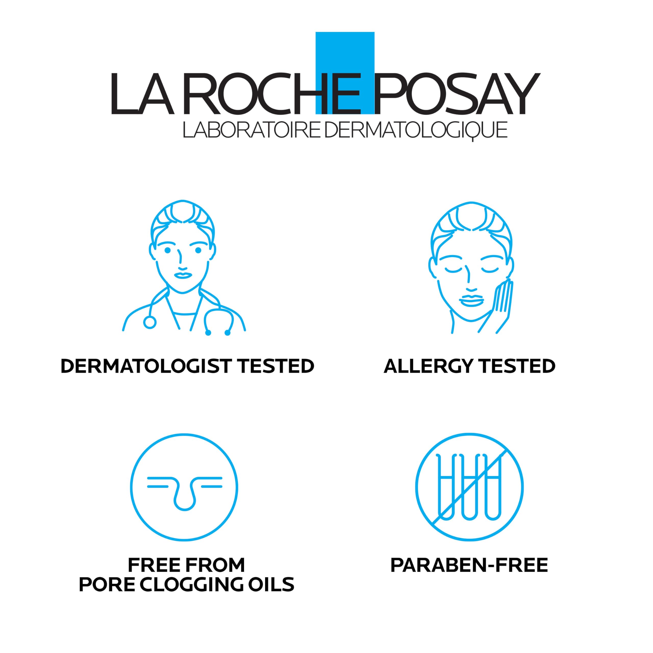 La Roche-Posay Dry Skin Saver Gift Set with Toleriane Hydrating Gentle Cleanser Face Wash 50ml, Double Repair Face Moisturizer 40ml & Cicaplast B5+ 40ml, Travel Size Face Cleanser & Face Lotion Set