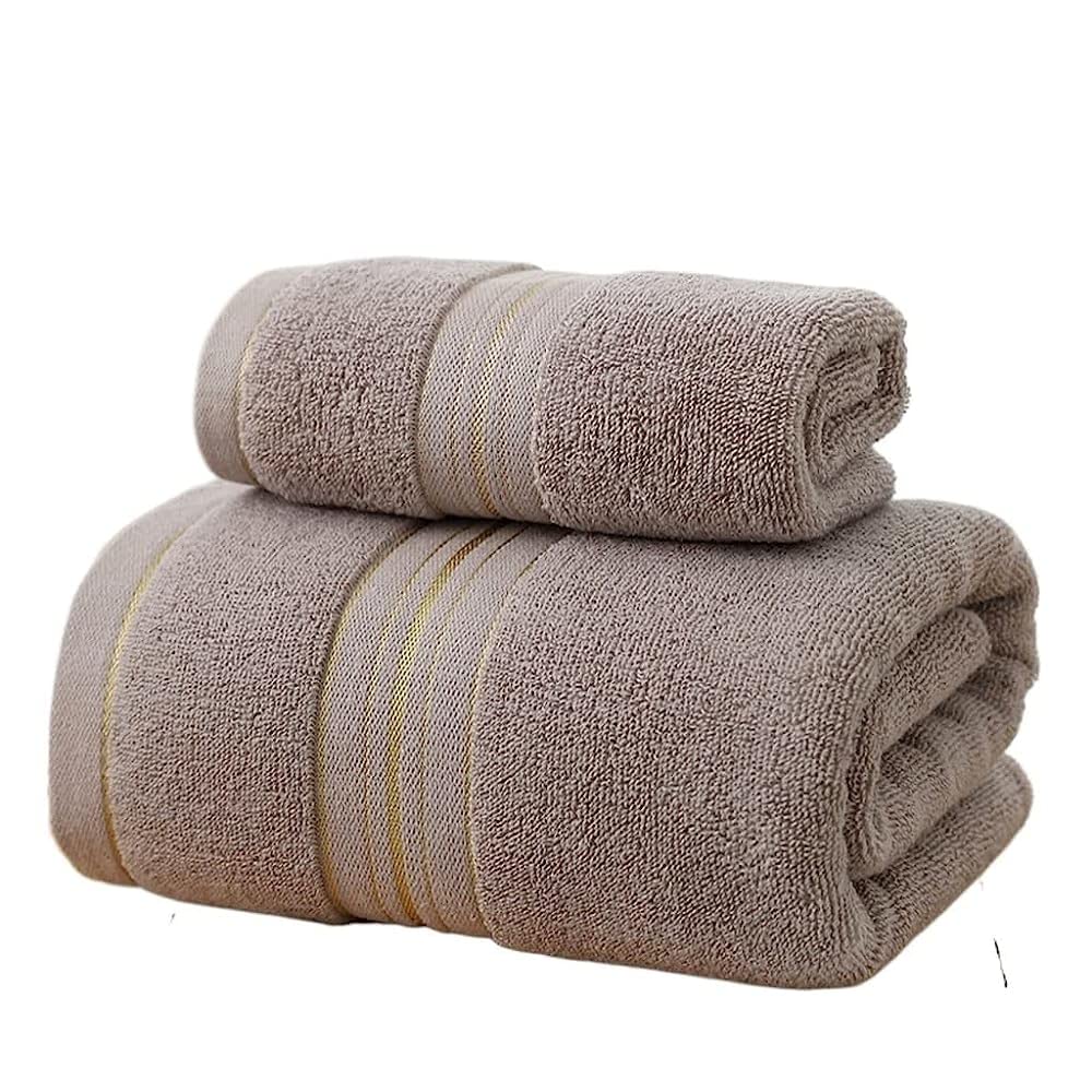 Serviettes en coton épaisses et absorbantes TILEZE pour salle de bain