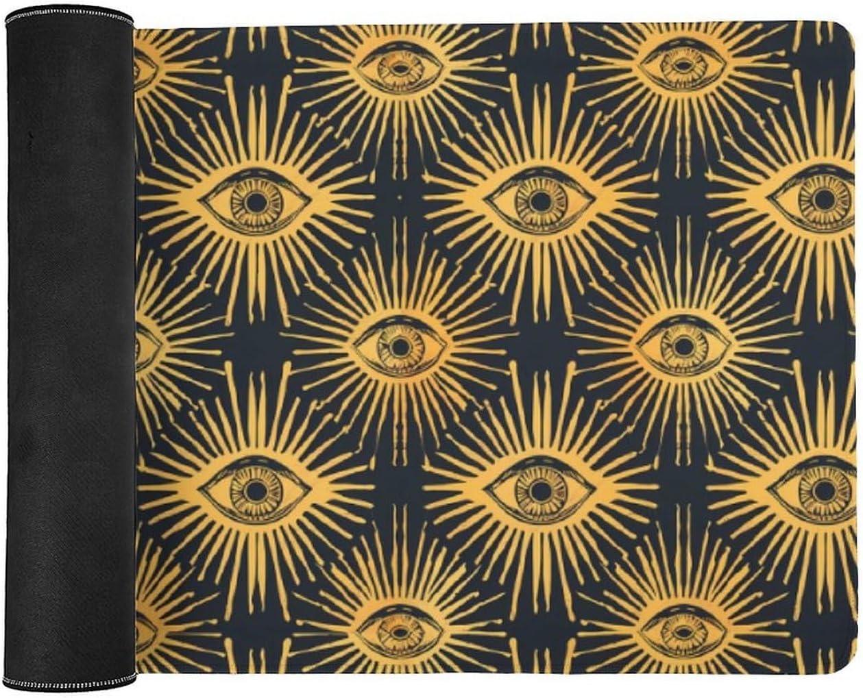 Gold Foil Evil Eye Desk Pad Large Desk Mat Gaming Mouse Pad Laptop Desk Pad Protector for Office Home 40x90cm
