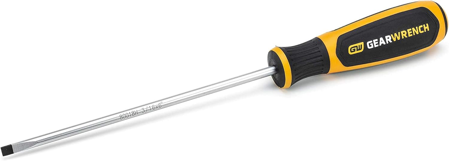 GEARWRENCH 3/16" x 6" Cabinet Dual Material Screwdriver - 80018H