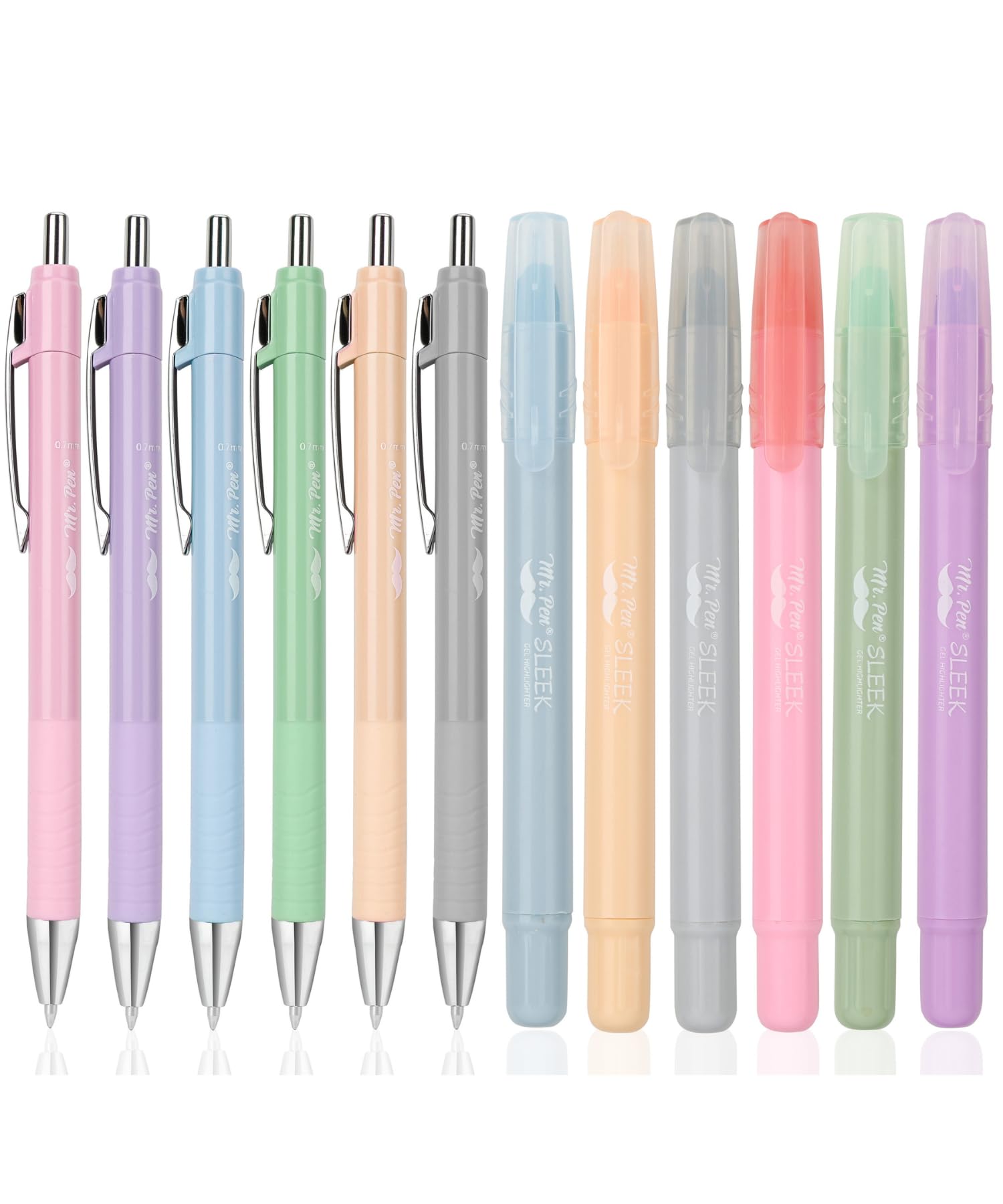 Mr. Pen- Bible Highlighters and Pens No Bleed, 12 Pack, Gel Highlighters, Bible Pens No Bleed Through