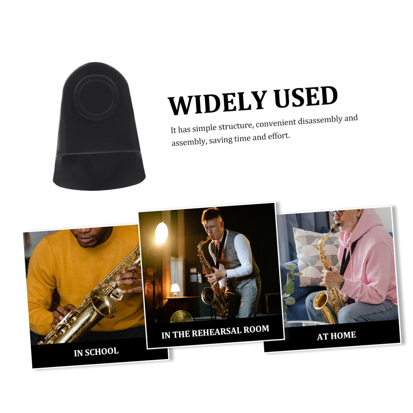 FAVOMOTO Mouthpiece Protective Cover Sax Cover for Music Instrument Accessory Rubber Saxophone Head Protect