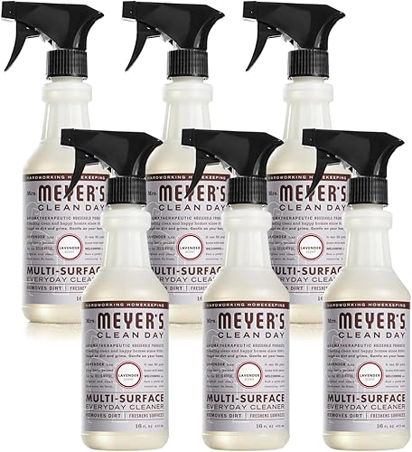 Mrs. Meyer's Clean Day Spray para ventana, lavanda, botellas de 24 onzas (paquete de 6)
