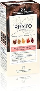 Phytocolor Permanent Hair Color with Botanical Pigments, 100% Grey Hair Coverage, Ammonia-free, PPD-free, Resorcin-free, 0.42 oz