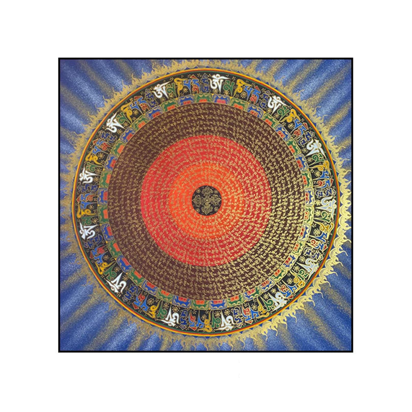 Amazon｜フレームキットでぶら下がっているチベット仏教タンカ壁禅の家