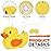 Birchio Duck Pinatas Bundle with a Blindfold and a Bat(16.5 x 12.6 x 4 Inches), Perfect for kid\'s Birthday Parties, Farm Animal Theme Parties and Decorations