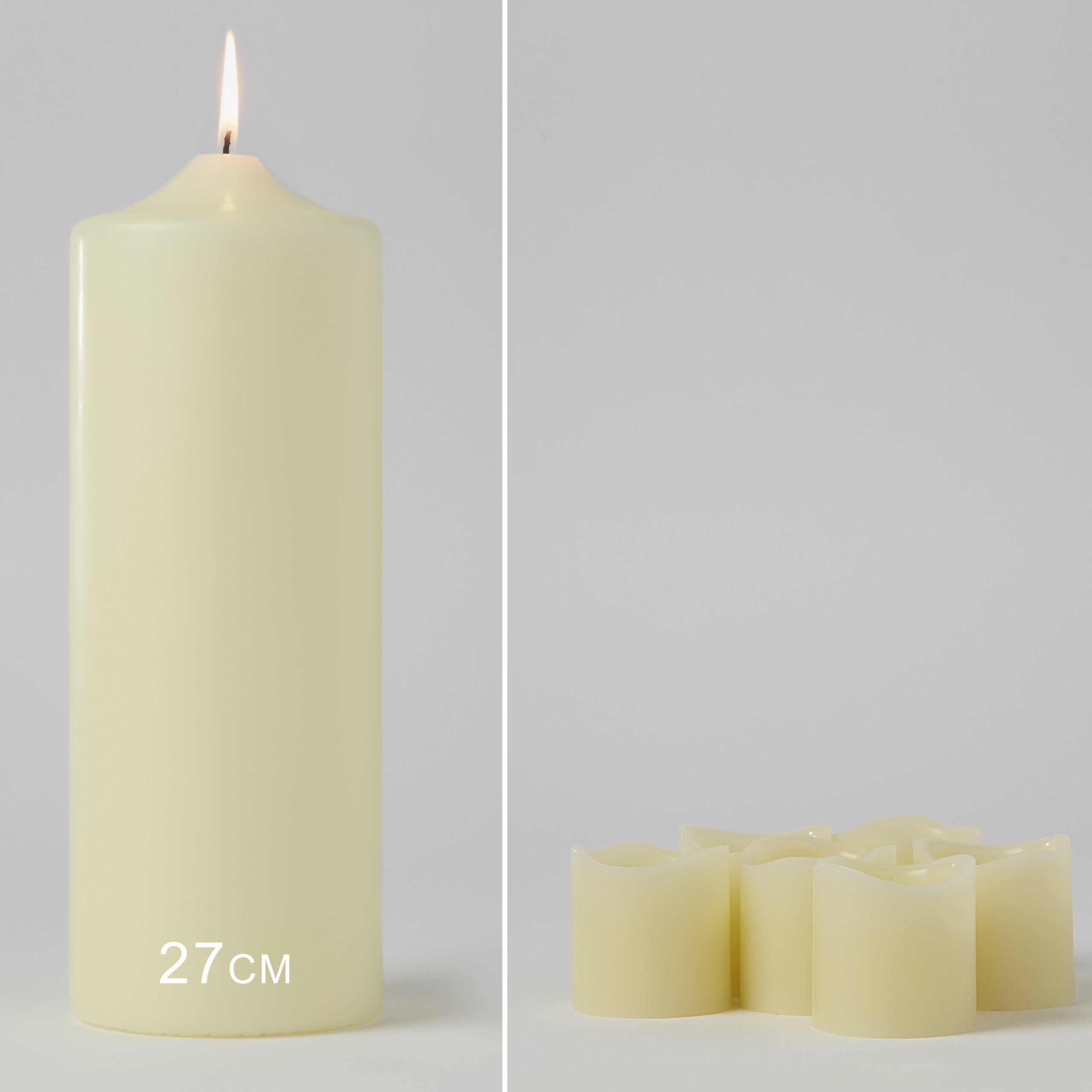Lights4fun Juego de 12 Velas Sin Llama de LED de Cera Natural de Pilas
