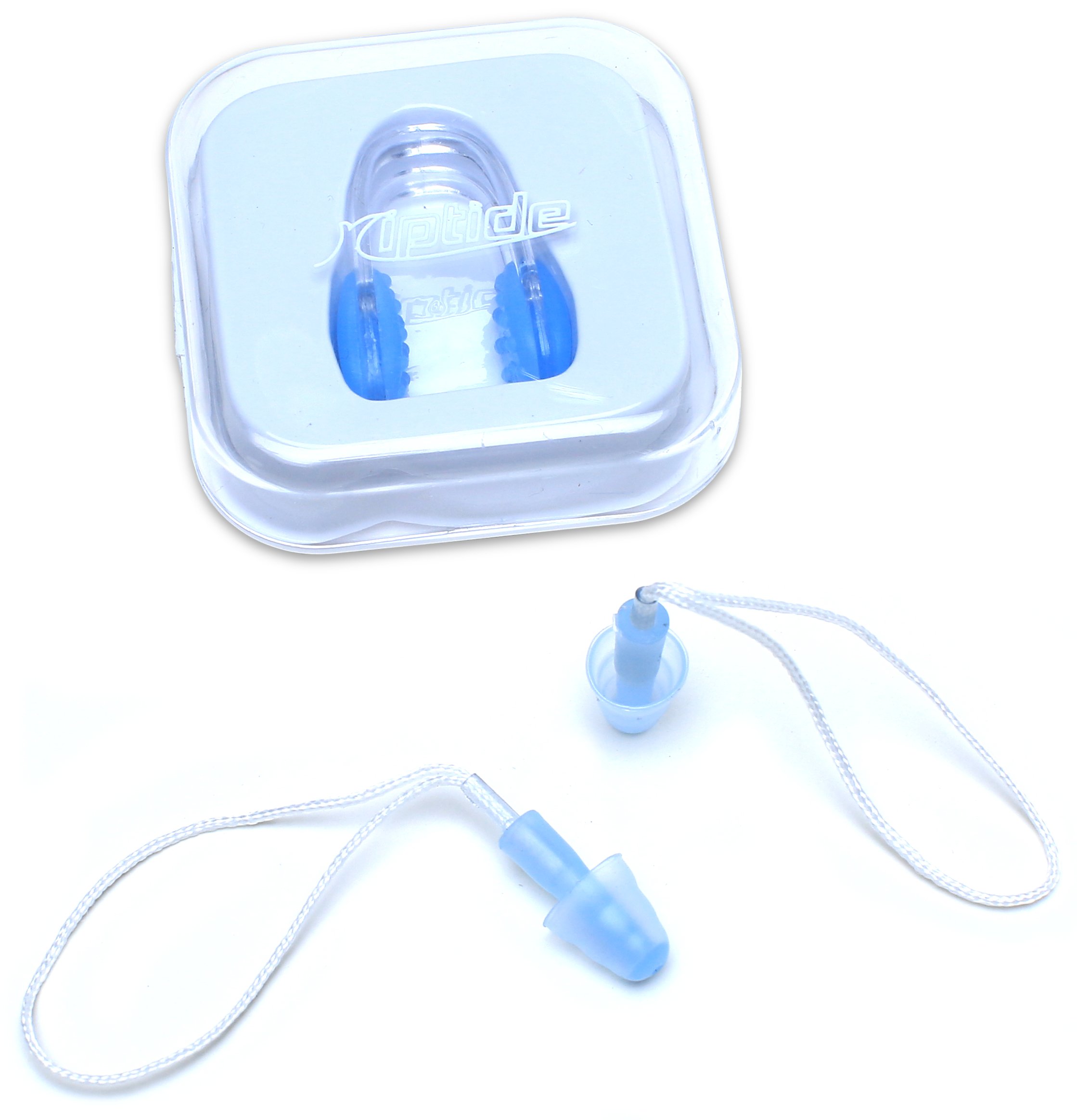 Riptide Ergonomic nose clip and earplugs for swimming, diving or snorkeling | Including practical storage box