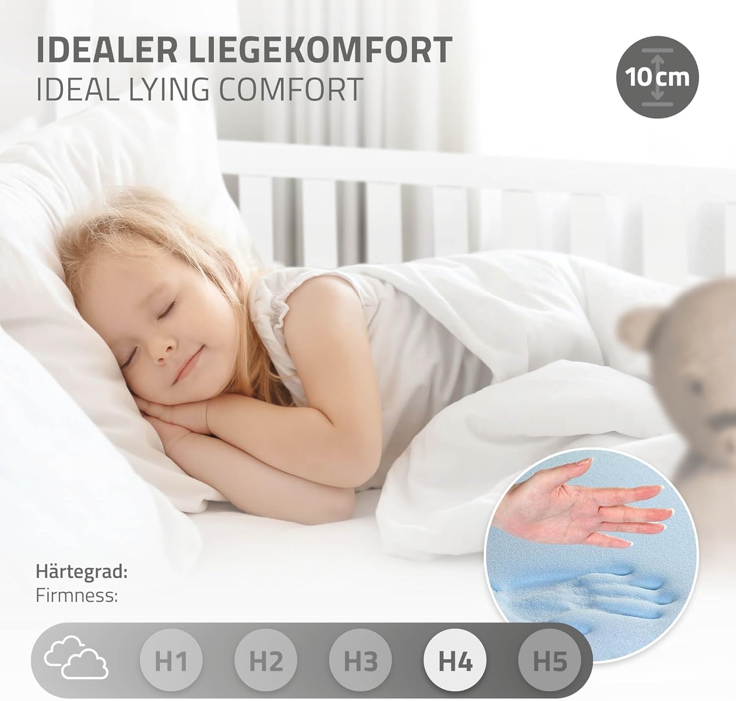 Image showing ideal lying comfort and mattress firmness levels