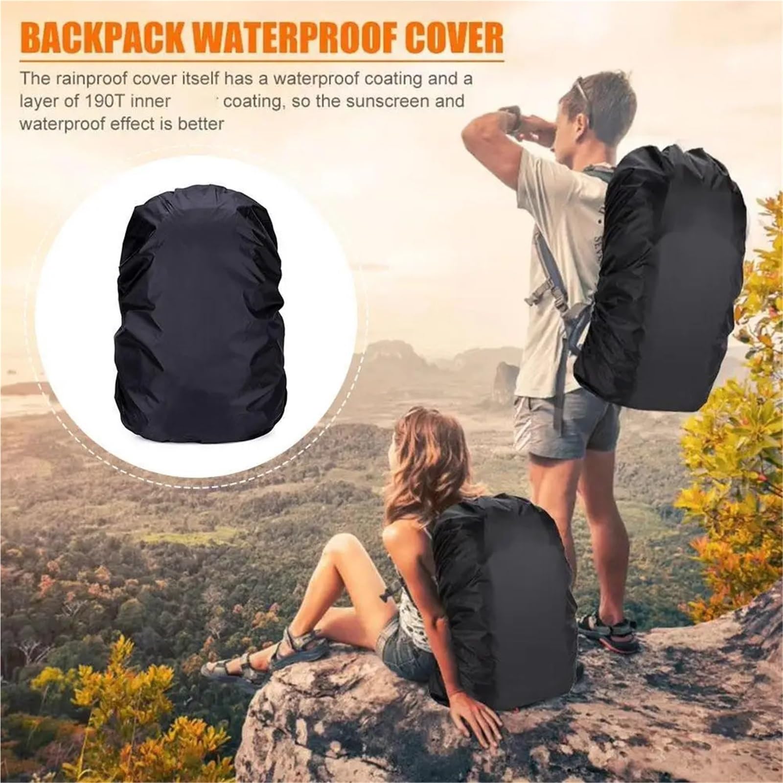 Amazon.com: LYAFNG Waterproof Backpack Rain Cover 3pcs 20-80L Adjustable Waterproof Backpack Sport Outdoor Protect Portable Bag Rain Shoulder Cover for Hiking,Camping(20L) : Sports & Outdoors