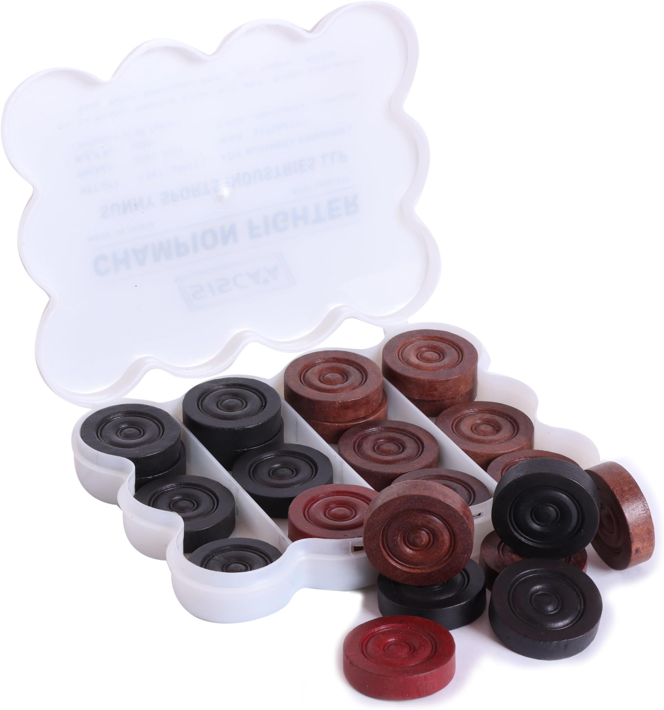 KD SISCAA Carrom Coin Carrom Board Accessory Approved & Used in National Tournament Carrom board by Carrom Federation of India (Champion Fighter)
