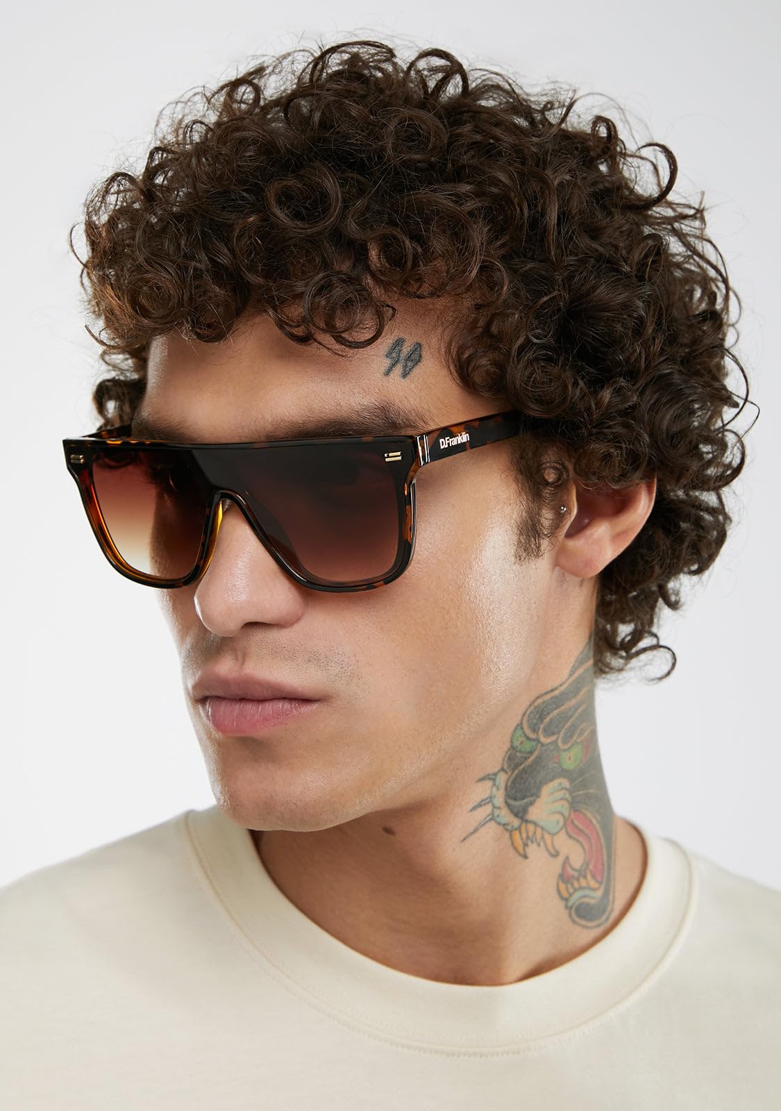 D.Franklin Gafas de sol unisex con cristales de protección UV - Modelo infinity - Rectangular - Para Hombre y Mujer - Sunglasses