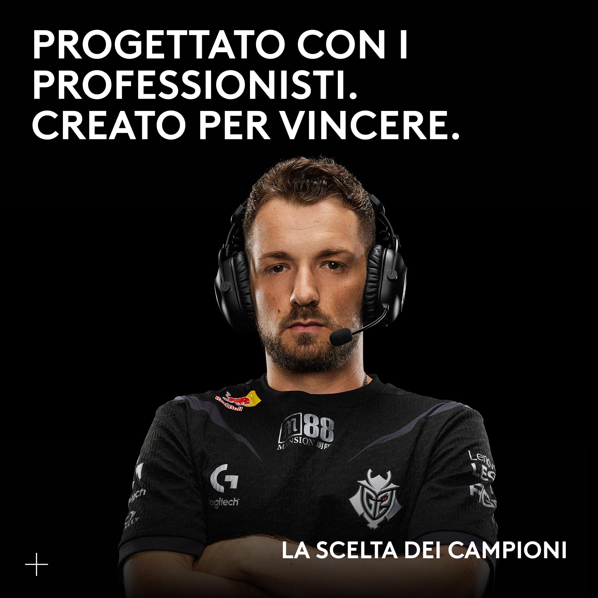 Logitech G PRO X 2 LIGHTSPEED Cuffie gaming wireless, Microfono a braccio rimovibile,Driver Grafene 50mm,DTS:Headphone X 2.0-Surround 7.1, Bluetooth/USB/3,5mm Aux, PC,PS5,PS4, Nintendo Switch,Magenta